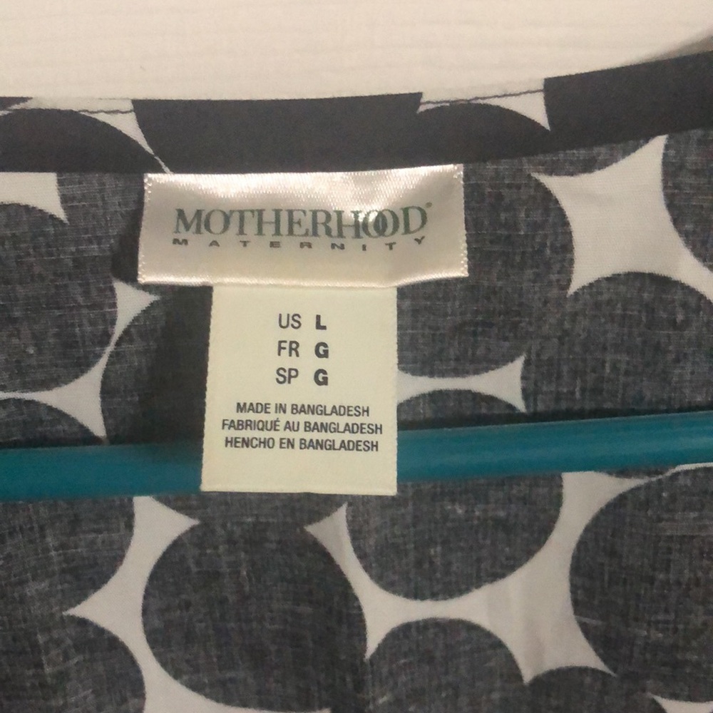 Motherhood maternity ladies dotted dress. - Picture 6 of 14